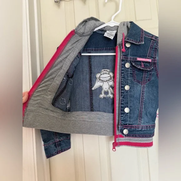 Bobby Jack Denim Zip Up Vintage Jacket Girl’s Small